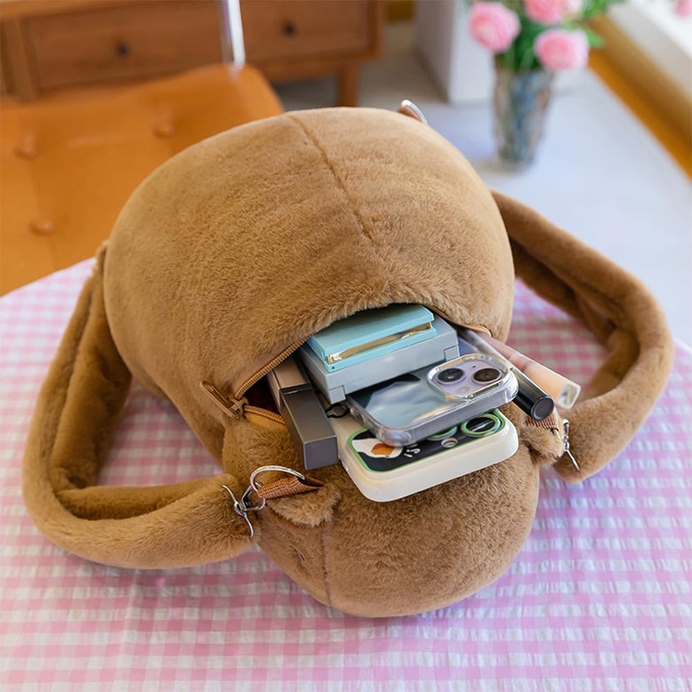 Mochila Peluche Felpa Kawaii Capibara compañero de paseos!