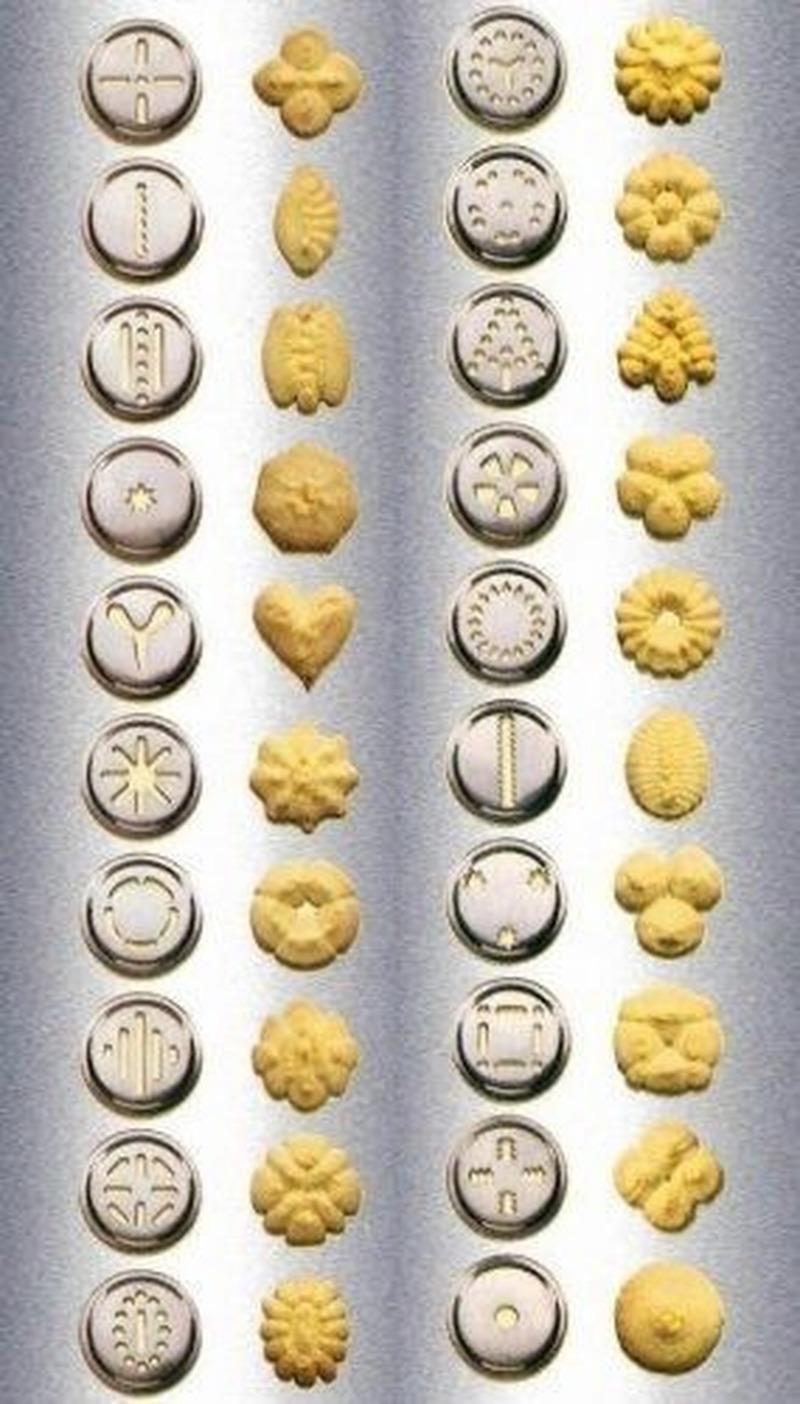 Prensa metálica para galletas con 10 moldes — detalle 2