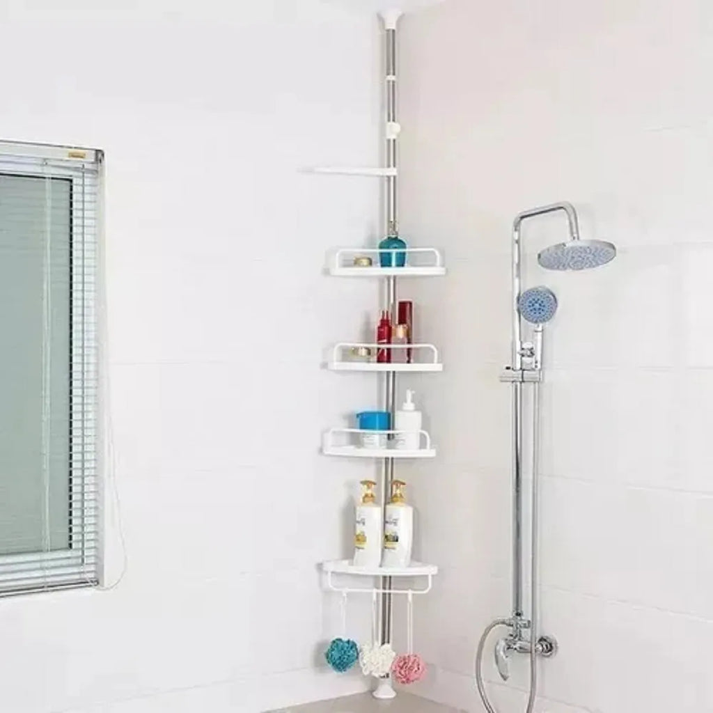 Repisa esquinera retráctil para baño y ducha — detalle 2