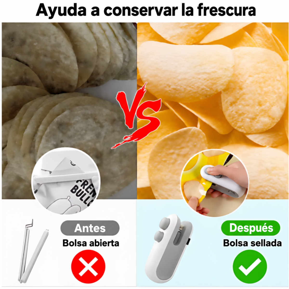 Mini selladora de bolsas — comparacion en español